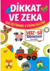 Yaz-Sil Dikkat ve Zeka Bitmeyen Yazı Defteri+Tahta Kalem