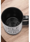 Yazılı Mug Kupa Karıştırıcı Özelliği Ve Paslanmaz Çelik