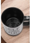 Yazılı Mug Kupa Karıştırıcı Özelliği Ve Paslanmaz Çelik