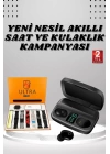 Yeni Nesil Akıllı Saat ve Bluetooth Kulaklık Kampanyası Dokunmatik Kare 7 Kordonlu