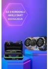Yeni Nesil Akıllı Saat Ve Bluetooth Kulaklık Titreşim Bildirimleri Uyku Takibi