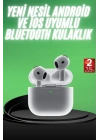 Yeni Nesil Bluetooth Kulaklık Beyaz Çağrı Cevaplayabilen Kablosuz