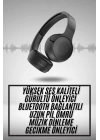 Yeni Nesil Kulak Üstü Bluetooth Kulaklık Type-C Girişli Yüksek Ses Kaliteli