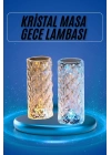 Yeni Nesil Modern Kristal Masa ve Gece Lambası Dokunmatik Renk Değiştirebilen