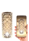 Yeni Nesil Modern Kristal Masa ve Gece Lambası Dokunmatik Renk Değiştirebilen