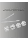 Yeniden Kullanılabilir 304 Çelik Metal Buz Küpleri 4lü Set