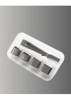 Yeniden Kullanılabilir 304 Çelik Metal Buz Küpleri 4lü Set