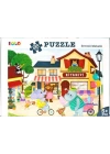 Yer Puzzle-96 Parça Puzzle - Sevimli Mahalle