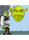 Yeşil Shrek Maskesi 21x25 Cm