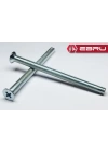 Yhb Göbek Kilit, Barel Vidası M5x65 - 100 Adet