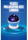 Yıldızlı Gece Lambası Mor Projeksiyon Görünümlü Masa Lambası Renk Değiştirebilen