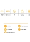 YKS 41500 Tırmık Sapı 140 cm