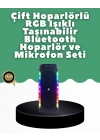 Yüksek Ses Güçlü Kablosuz Hoparlör  Karaoke Mikrofonlu