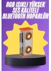 Yüksek Ses Kaliteli Kablosuz 5.0 Bluetooth Hoparlör RGB Işıklı