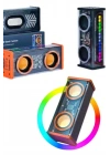 Yüksek Ses Kaliteli Kablosuz 5.0 Bluetooth Hoparlör RGB Işıklı