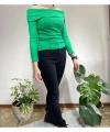 Kadın Kaşkorse Fitilli Madonna Yaka Body