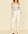 Madonna Yaka Kaşkorse Body Gri