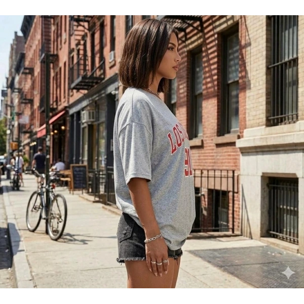 Baskılı Unisex Kesim Tshirt