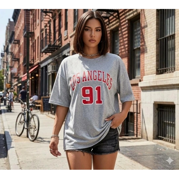 Baskılı Unisex Kesim Tshirt