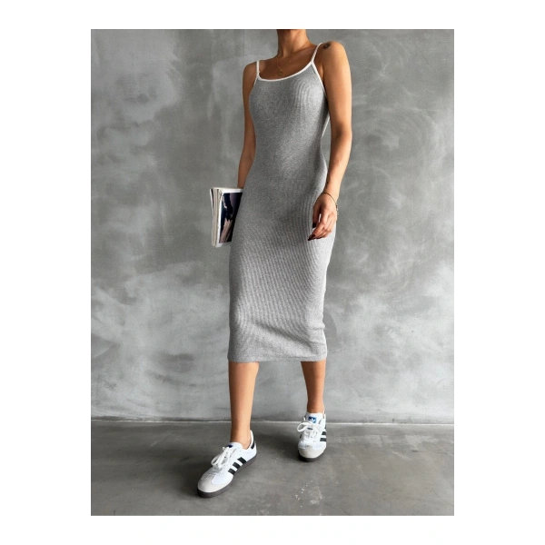 Askılı Kaskorse Yazlık Uzun Elbise