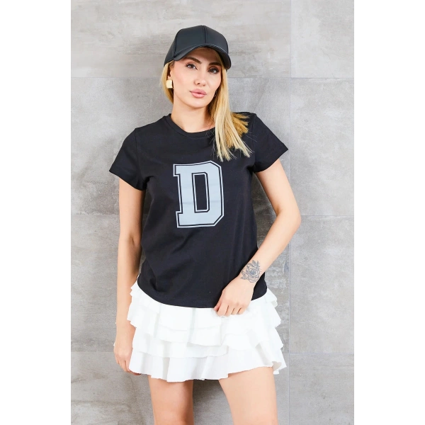 D Baskılı T-shirt