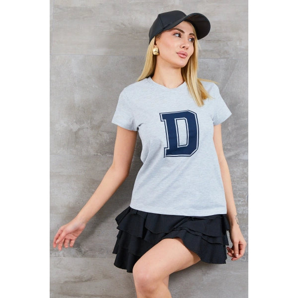 D Baskılı T-shirt