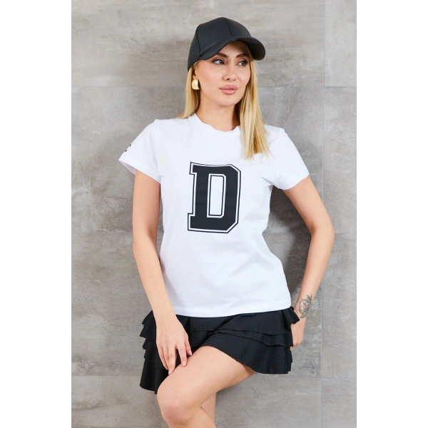 D Baskılı T-shirt