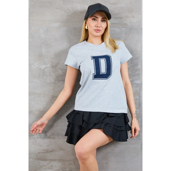 D Baskılı T-shirt