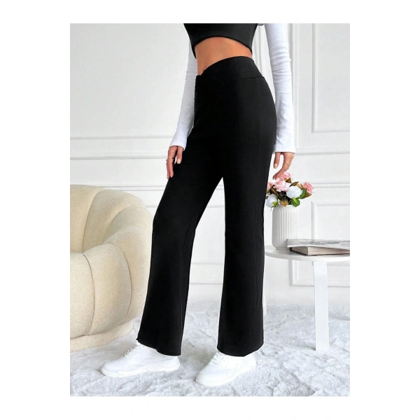 Kadın Bel Detaylı Pantolon