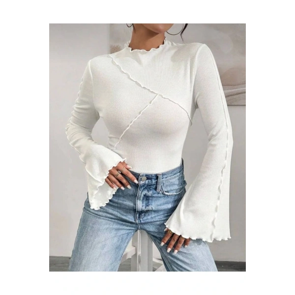 Kadın İspanyol Kol Şık Bluz