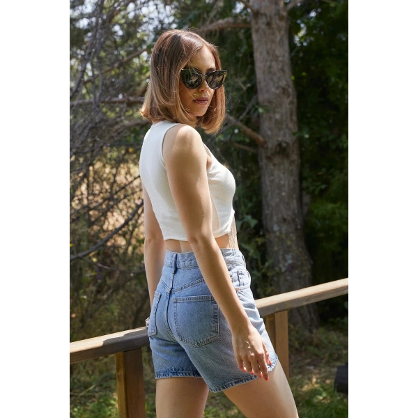 Kadın Zincir Detaylı Bluz Atlet