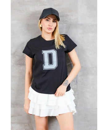 D Baskılı T-shirt
