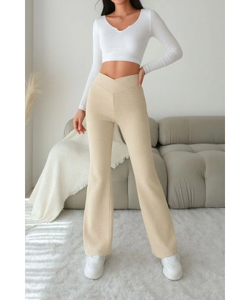 Kadın Bel Detaylı Pantolon