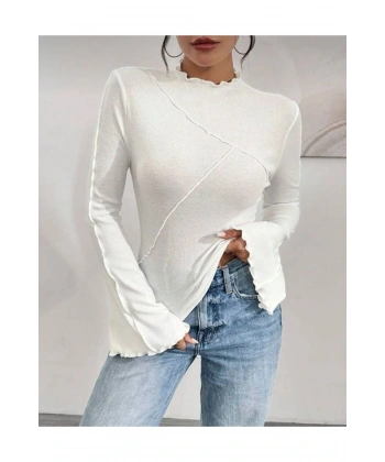 Kadın İspanyol Kol Şık Bluz