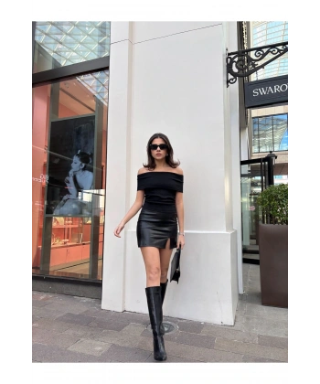 Madonna Yaka Sıfır Kol Bluz