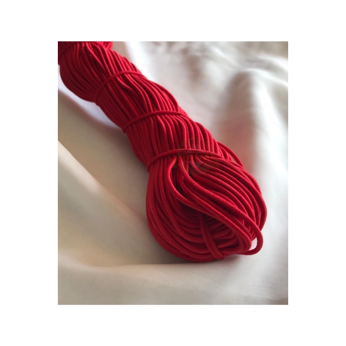 Kırmızı Bel Paça Don Lastiği ( 100 Mt )