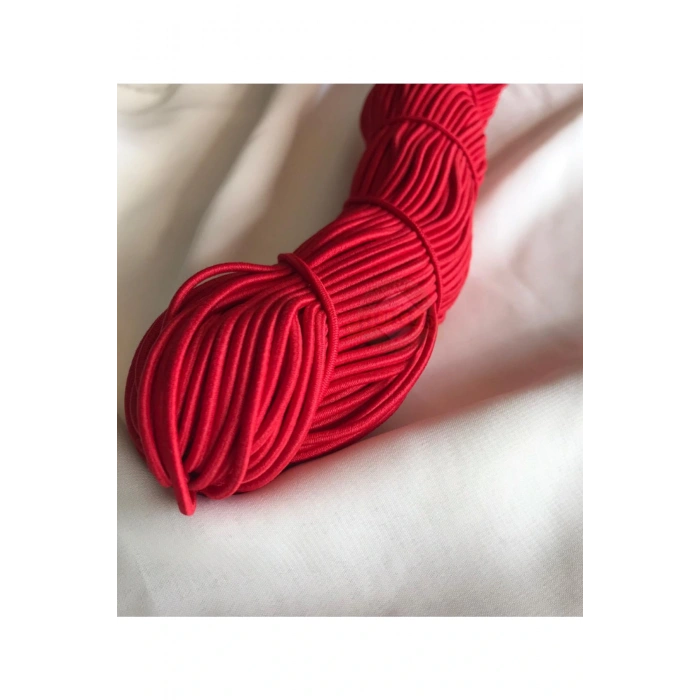 Kırmızı Bel Paça Don Lastiği ( 100 Mt )