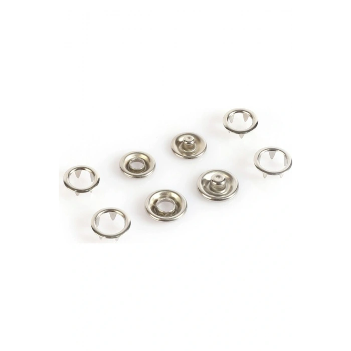 10.5mm Nikel(gümüş) Bebe Çıtçıt 100 Adet