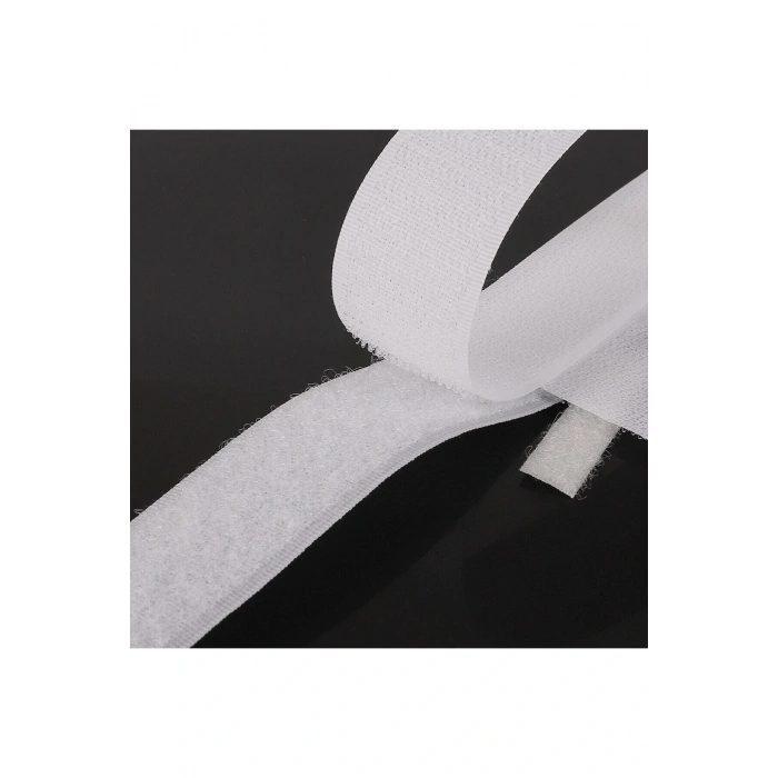 2cm Eninde Cırt Bant - Cırtcırt - Amerikan Fermuar 2 Metre Beyaz