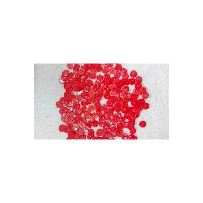 Kırmızı sedefli gömlek Düğmesi 23 Boy 14 Mm(20 Adet)