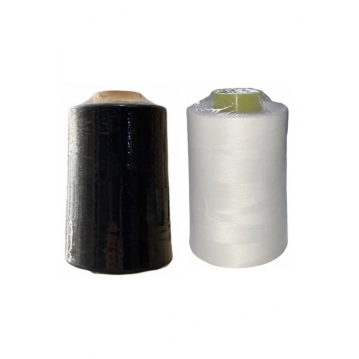 Siyah Ve Beyaz Dikiş Ipliği (1 ADET SİYAH 1 ADET BEYAZ KUFFON)