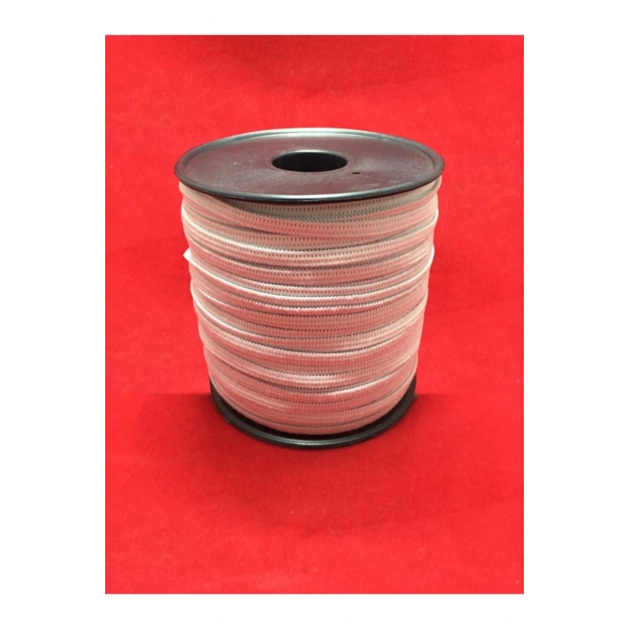 75 mt Beyaz Yassı Maske Lastiği 5 mm Örme Lastik