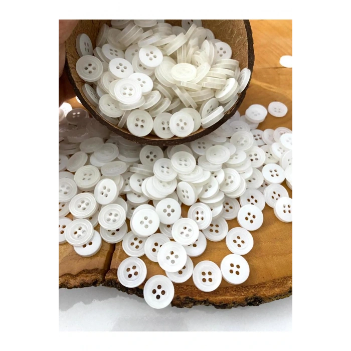 12,5 MM BEYAZ GÖMLEK DÜĞMESİ (35 ADET)