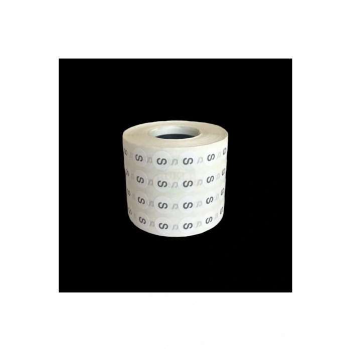 S Beden Yapışkanlı Etiket - Sticker ( 5000 Adet )