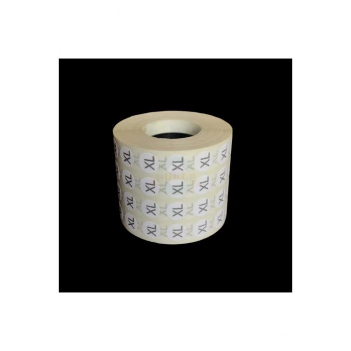 Xl Beden Yapışkanlı Etiket - Sticker ( 5000 Adet )