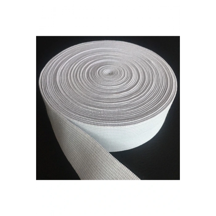 3 Cm Beyaz Enli Yassı Lastik 10 Metre Bel Paça Etek Lastiği