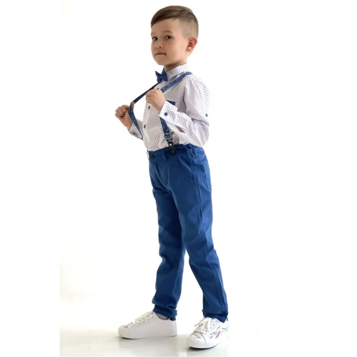 Erkek Çocuk Oxford Gömlekli Papyonlu