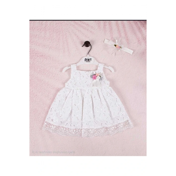 Kız Bebek Elbise Kız Çocuk Elbise Doğum Günü Parti Düğün Elbise Dantelli Kol Astarlı Elbise