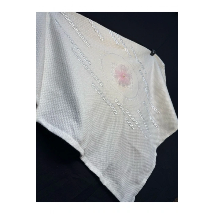 Desenli Kız Bebek Triko Battaniye, Mevlütlük Battaniye,Hediyelik