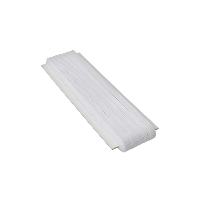 Yassı Lastik 1cm Bel Paça Lastiği Beyaz-10MT